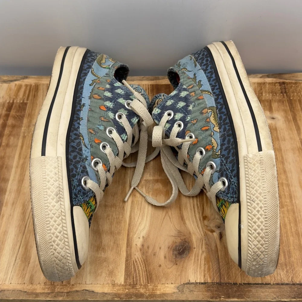 Converse All Star Dinosaur Multi Color Low Top 2008 Womens 6.5 Rare Sneakers
